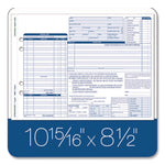 Multipart Auto Repair Work Order Forms, Three-Part Carbonless, 8.5 x 6.94, 50 Forms Total