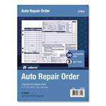 Multipart Auto Repair Work Order Forms, Three-Part Carbonless, 8.5 x 6.94, 50 Forms Total