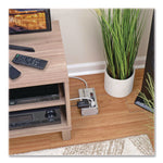 Isobar Surge Protector with Diagnostic LEDs, 4 AC Outlets, 6 ft Cord, 3,330 J, Light Gray