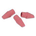 Wedge Cap Erasers, For Pencil Marks, Pink, 144/box