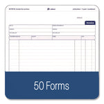 Multipart Service Invoice Pad, Three-Part Carbonless, 8.5 x 6.94, 50 Forms Total