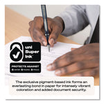 Jetstream Hybrid Gel Pen, Stick, Fine 0.7 mm, Blue Ink, Blue/Silver Barrel