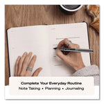 VISION Rollerball Pen, Stick, Extra-Fine 0.5 mm, Blue Ink, Gray/Blue/Clear Barrel, Dozen