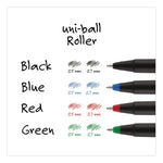 Rollerball Pen, Stick, Extra-Fine 0.5 mm, Red Ink, Black/Red Barrel, Dozen