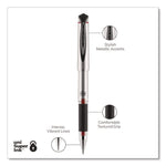 207 Impact Gel Pen, Stick, Bold 1 mm, Red Ink, Silver/Black/Red Barrel