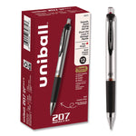 207 Impact Gel Pen, Retractable, Bold 1 Mm, Red Ink, Black/red Barrel
