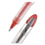 VISION ELITE Hybrid Gel Pen, Stick, Bold 0.8 mm, Red Ink, White/Red/Clear Barrel