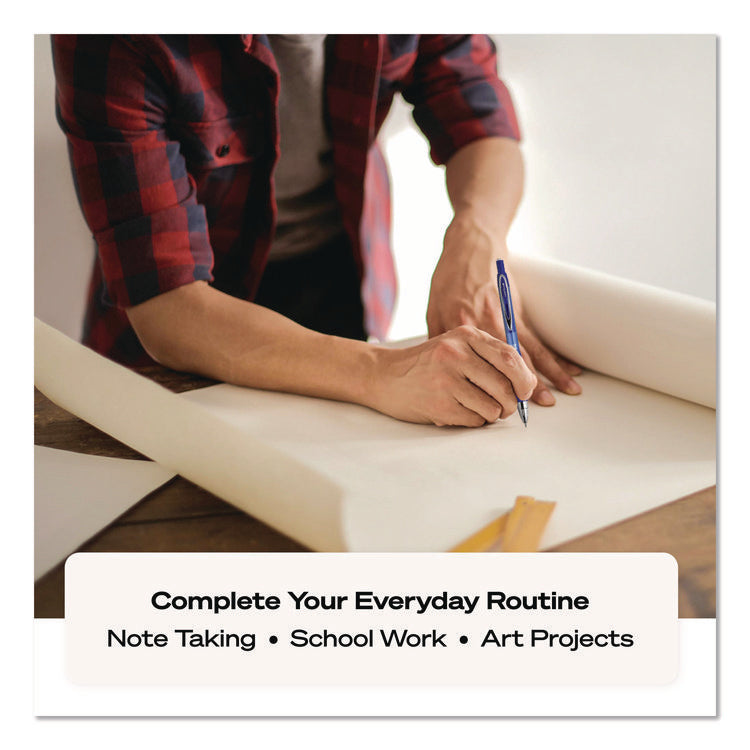 207 Mechanical Pencil, 0.7 Mm, Hb (#2), Black Lead, Black Barrel, Dozen