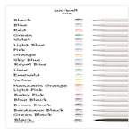 uniONE Gel Pen, Retractable, Medium 0.7 mm, Black Ink, White/Black Barrel, Dozen