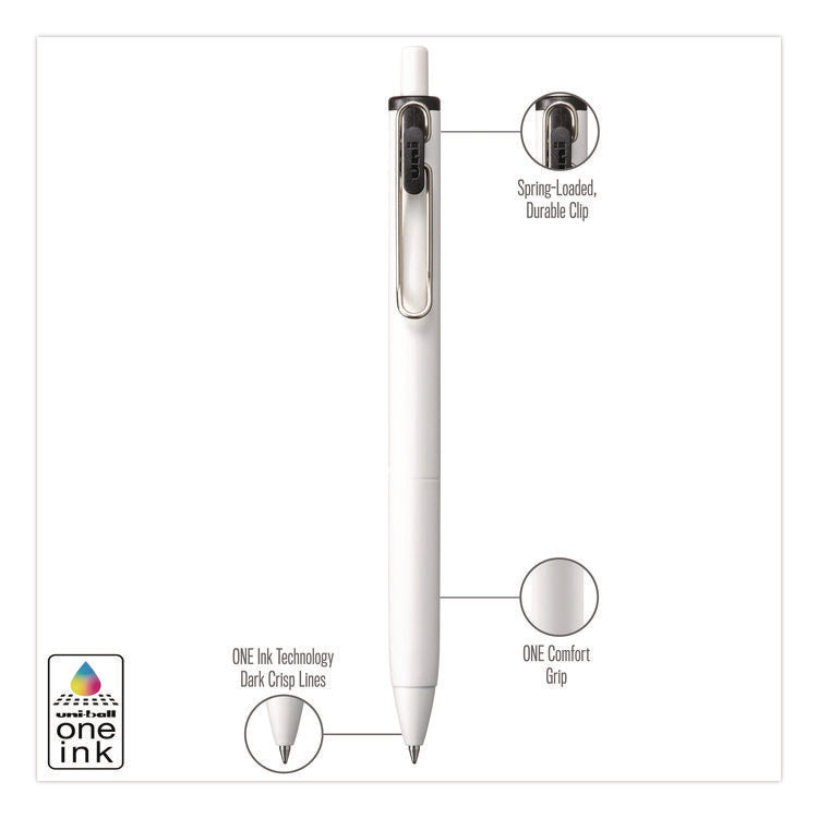 uniONE Gel Pen, Retractable, Medium 0.7 mm, Assorted Business Ink and Barrel Colors, 5/Pack
