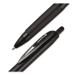 207 Plus+ Gel Pen, Retractable, Medium 0.7 mm, Black Ink, Black Barrel, Dozen