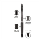 207 Plus+ Gel Pen, Retractable, Medium 0.7 mm, Black Ink, Black Barrel, Dozen