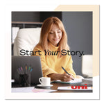 207 Plus+ Gel Pen, Retractable, Medium 0.7 mm, Blue Ink, Black Barrel, Dozen