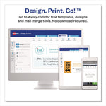 Permanent Trueblock File Folder Labels With Sure Feed Technology, 0.66 X 3.44, White, 30/sheet, 60 Sheets/box