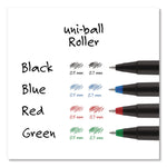 Rollerball Pen, Stick, Extra-Fine 0.5 mm, Black Ink, Black Barrel, 36/Pack