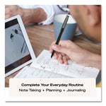 Rollerball Pen, Stick, Extra-Fine 0.5 mm, Black Ink, Black Barrel, 36/Pack