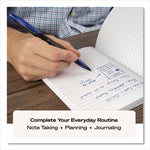 AIR Porous Rollerball Pen, Stick, Medium 0.7 mm, Blue Ink, Black/Blue Barrel, Dozen