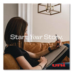 AIR Porous Rollerball Pen, Stick, Medium 0.7 mm, Blue Ink, Black/Blue Barrel, Dozen