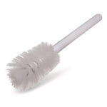 Sparta Handle Bottle Brush, Pint, White Polyester Bristles, 4.5" Brush, 7.5" White Plastic Handle