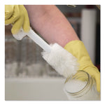 Sparta Handle Bottle Brush, Pint, White Polyester Bristles, 4.5" Brush, 7.5" White Plastic Handle