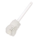 Sparta Handle Bottle Brush, Pint, White Polyester Bristles, 4.5" Brush, 7.5" White Plastic Handle