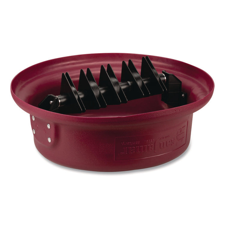KatchAll Flatware Retriever, 44 gal Capacity, 24.63 dia x 8.13h, Burgundy