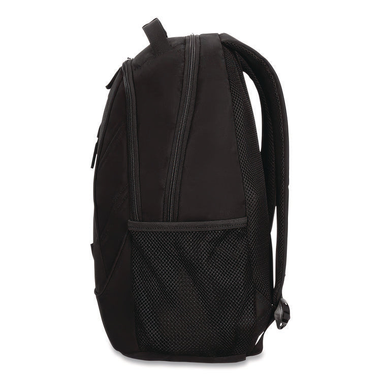 Ascend Backpack, Fits Devices Up to 16", Polyester, 12.5 x 7 x 18.6, Black