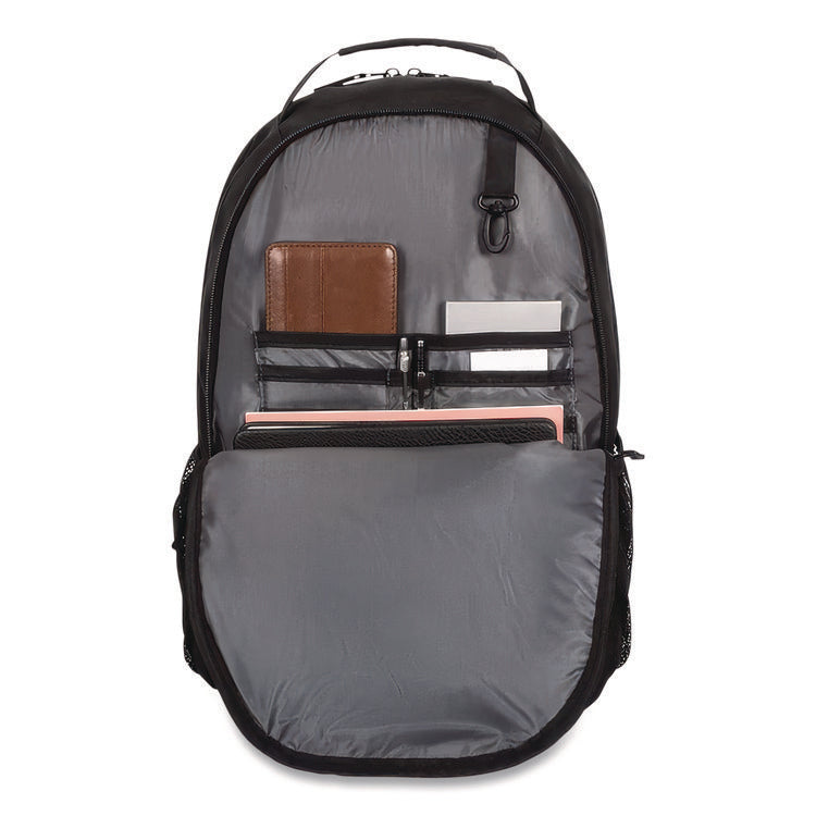 Ascend Backpack, Fits Devices Up to 16", Polyester, 12.5 x 7 x 18.6, Black