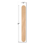 STEM Basics Jumbo Craft Sticks, 6" x 0.75", 200/Pack