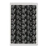 Fashion Steno Pad, Gregg Rule, Assorted Abstract Floral Headband Designs, 80 White 6 X 9 Sheets, 6/pack