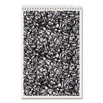 Fashion Steno Pad, Gregg Rule, Assorted Abstract Floral Headband Designs, 80 White 6 X 9 Sheets, 6/pack