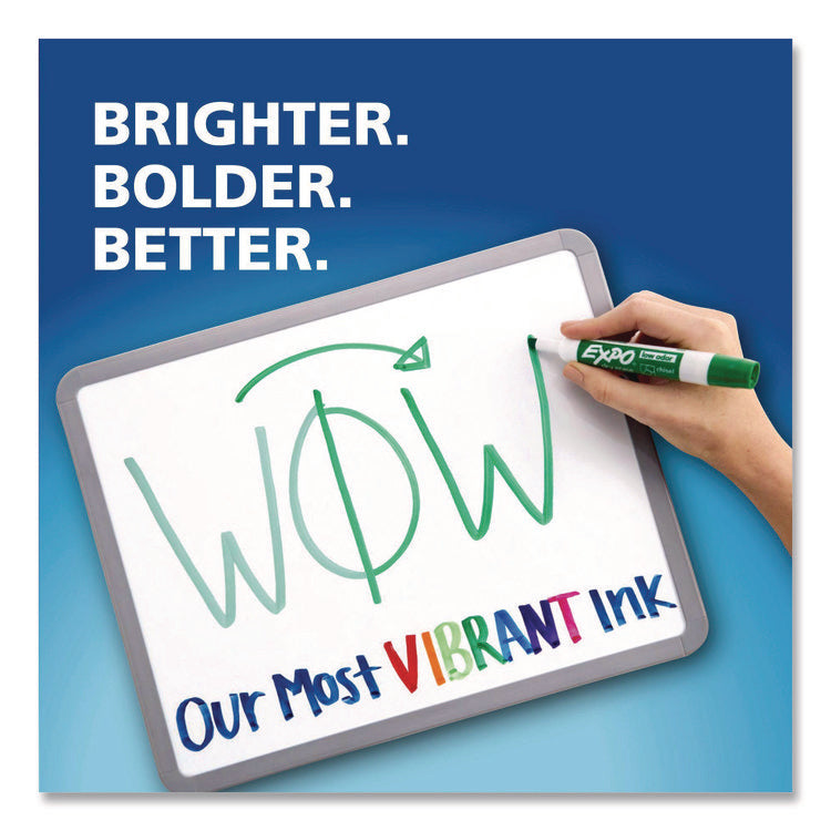 Low-Odor Dry-Erase Marker, Broad Chisel Tip, Black, Dozen