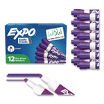 Low-Odor Dry-Erase Marker, Broad Chisel Tip, Purple