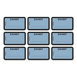 Legal Exhibit Labels, Defendant's Exhibit, 1.63 X 1, Blue, 9/sheet, 28 Sheets/pack, 252 Labels/pack