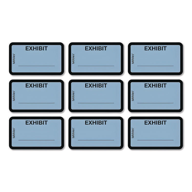 Legal Exhibit Labels, Defendant's Exhibit, 1.63 X 1, Blue, 9/sheet, 28 Sheets/pack, 252 Labels/pack