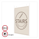 Anti-Glare Wall Mount Sign Holder, 8.5 X 11, Clear