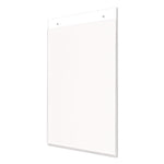 Anti-Glare Wall Mount Sign Holder, 8.5 X 11, Clear