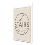 Anti-Glare Wall Mount Sign Holder, 8.5 X 11, Clear