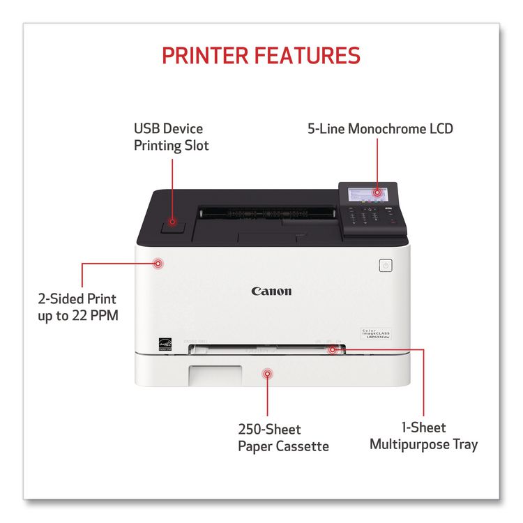 Color imageCLASS LBP633Cdw Wireless Laser Printer