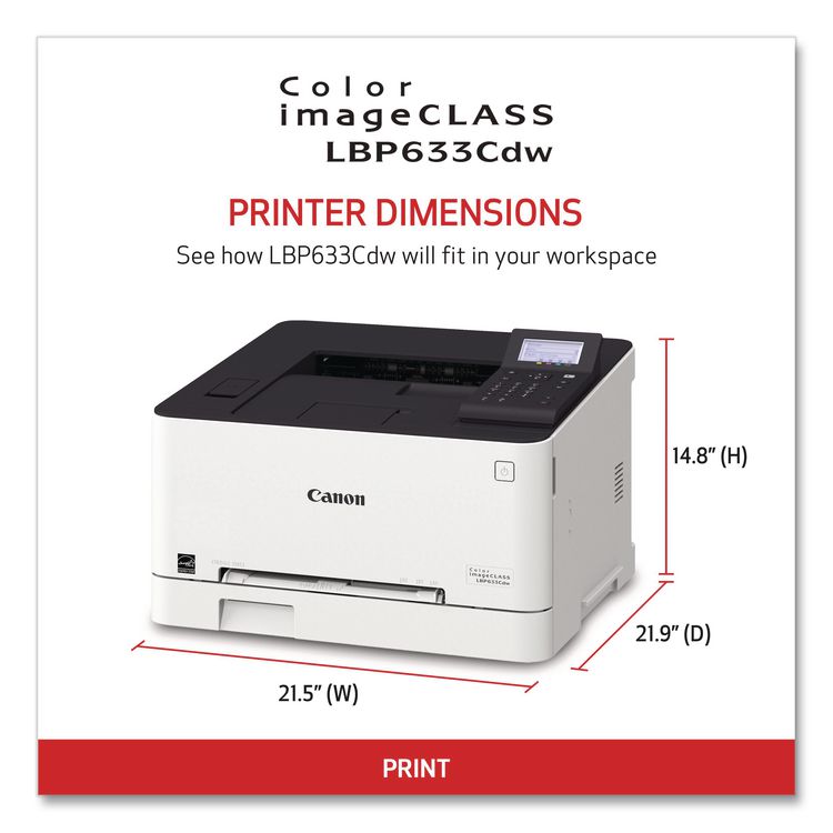 Color imageCLASS LBP633Cdw Wireless Laser Printer