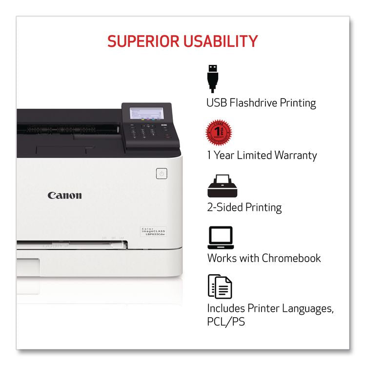 Color imageCLASS LBP633Cdw Wireless Laser Printer