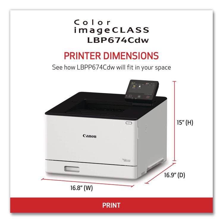 Color imageCLASS LBP674Cdw Wireless Laser Printer