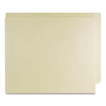 Full Pocket End Tab Fastener Folders, 0.75" Expansion, 1 Fastener, Letter Size, Manila, 50/Box
