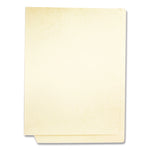 End Tab Fastener Folders, Vertical/Horizontal Fasteners, 0.75" Expansion, 2 Fasteners, Letter Size, Manila Exterior, 250/Box