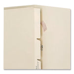 Standard Side-Flap Classification Folder Dividers, 1 Fastener, Letter Size, Manila, 100/Box