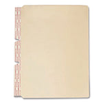 Standard Side-Flap Classification Folder Dividers, 1 Fastener, Letter Size, Manila, 100/Box