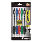 G2 Premium Gel Pen, Retractable, Extra-Fine 0.5 mm, Assorted Ink and Barrel Colors, 5/Pack