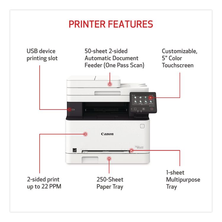 imageCLASS MF656Cdw Wireless Multifunction Laser Printer, Copy/Fax/Print/Scan