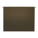 Hanging File Folders, Letter Size, 1/3-Cut, Standard Green, 25/Box