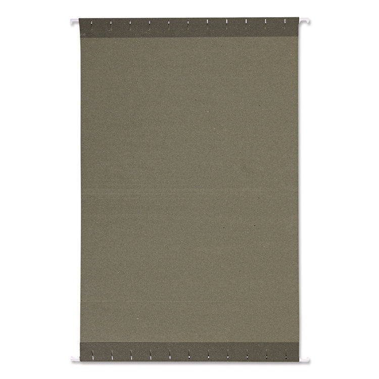 Hanging File Folders, Letter Size, 1/3-Cut, Standard Green, 25/Box
